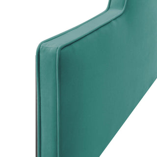 Dawn Full/Queen Performance Velvet Headboard-Teal