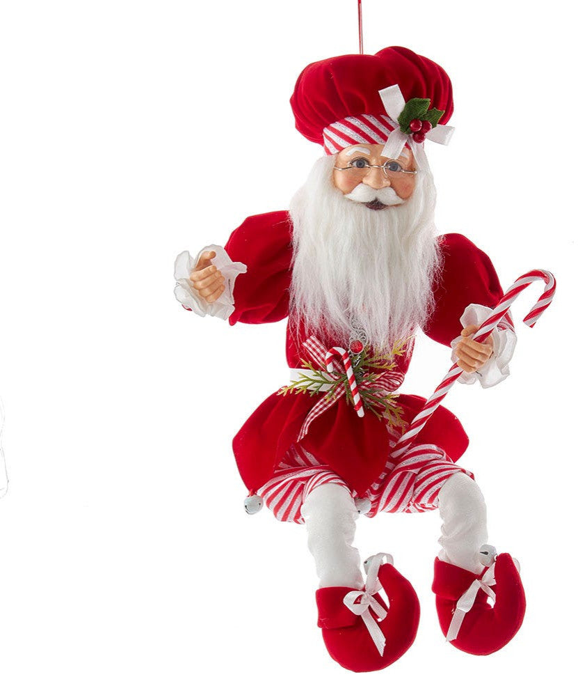 Kurt Adler 17" Kringle Klaus Peppermint Chef Santa