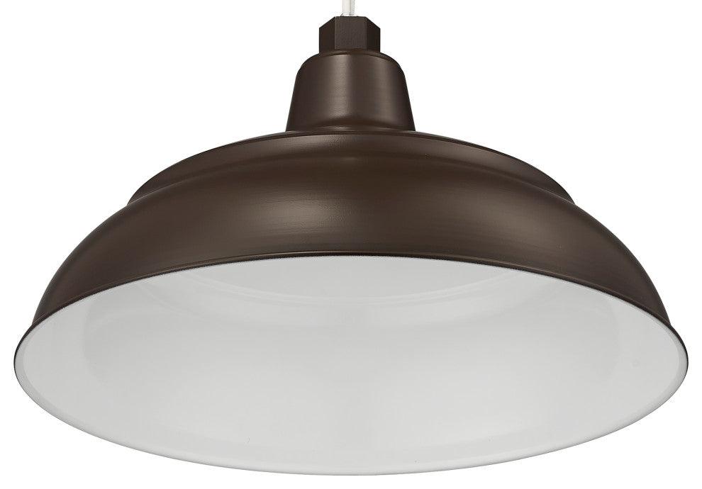 R Series Collection 1-Light 14" RLM Warehouse Shade, Architect Bronze