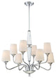Lusso 8-Light Chandelier, Chrome