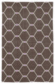 Rug N Carpet - Handmade Wool 3' 7'' x 5' 7'' Geometric Dhurrie Kilim Rug
