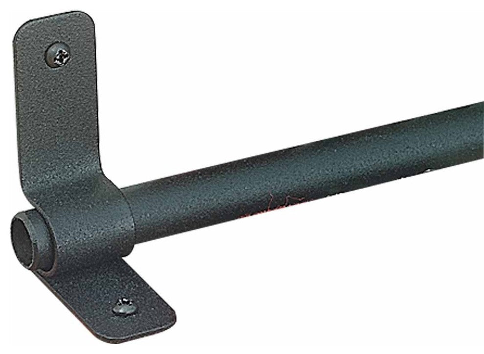 Black Brass Carpet Runner Rod Set for Staircase 39 5/8" L Rust Resistant Tubes