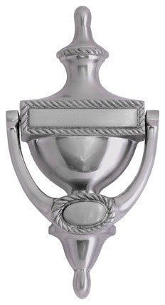 Rope Door Knocker 8", Satin Nickel