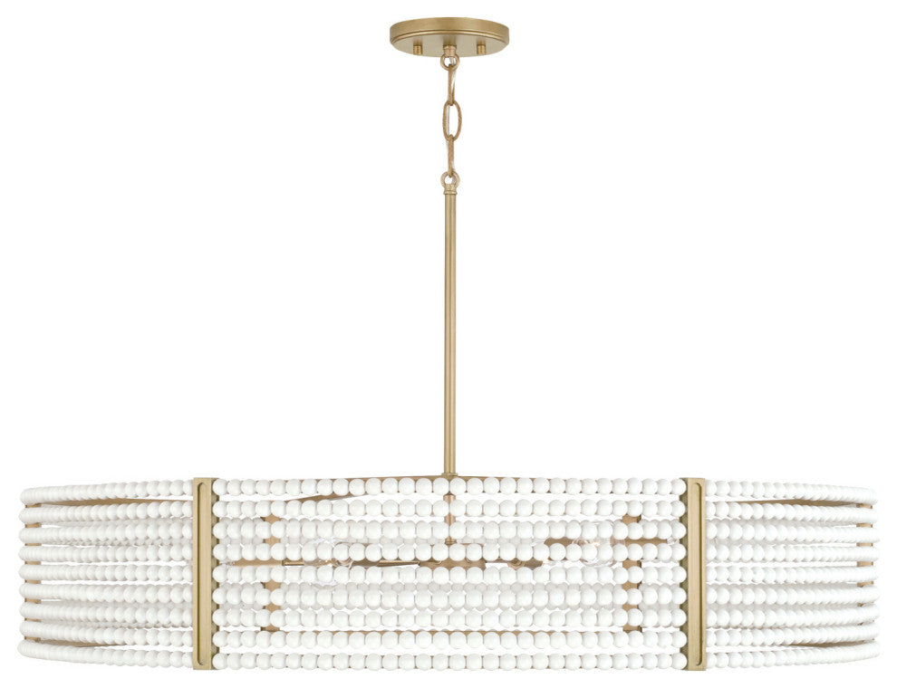 Capital Lighting, 447161AP, 35"Wx7"H 6-Light Chandelier