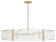 Capital Lighting, 447161AP, 35"Wx7"H 6-Light Chandelier