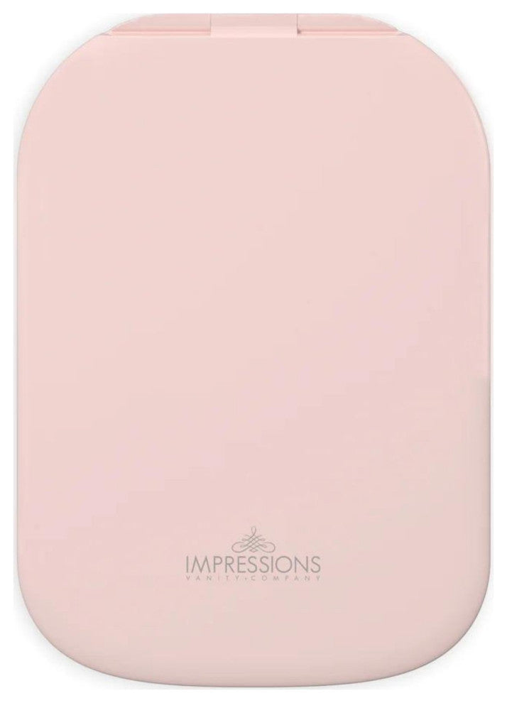 Lucent Compact Lighted Travel Makeup Mirror, Pink