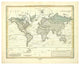 "Alexander von Humboldt's System Der Isotherm-Kurven, 1849" Paper Art, 24"x20"