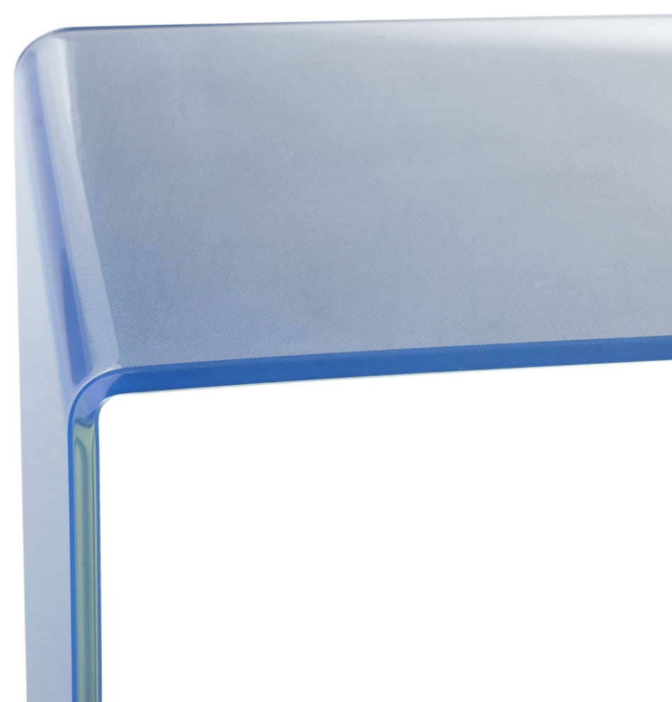 Safavieh Crysta Ombre Glass Console Table, Clear, Blue