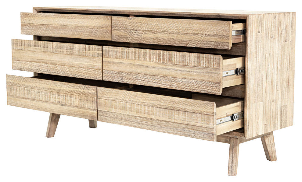 Gia 61"  Wide 6-Drawer Dresser