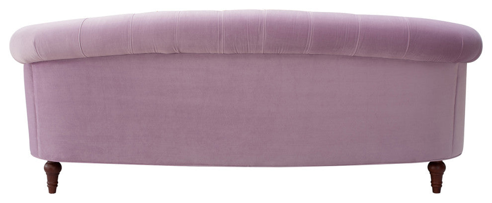 La Rosa Victorian Chesterfield Tufted Sofa, Lavender Velvet