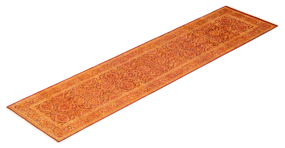 Mogul, One-of-a-Kind Hand-Knotted Area Rug Orange, 2' 6 x 10' 8