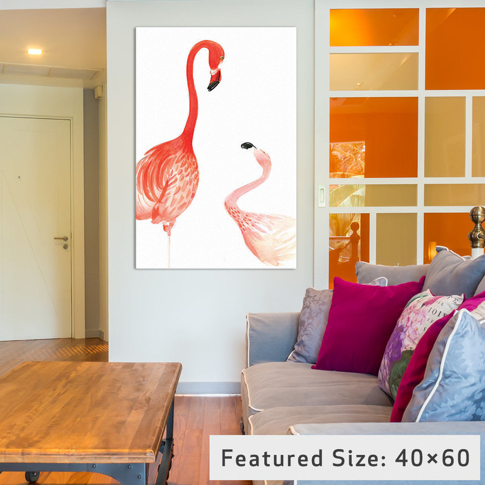 "Flamingo" by Rongrong DeVoe, 18x12x1.5