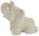 17" Cream Polyresin Elephant Planter