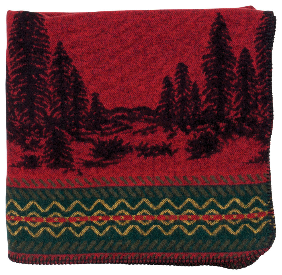 Wooded River Bear Throw