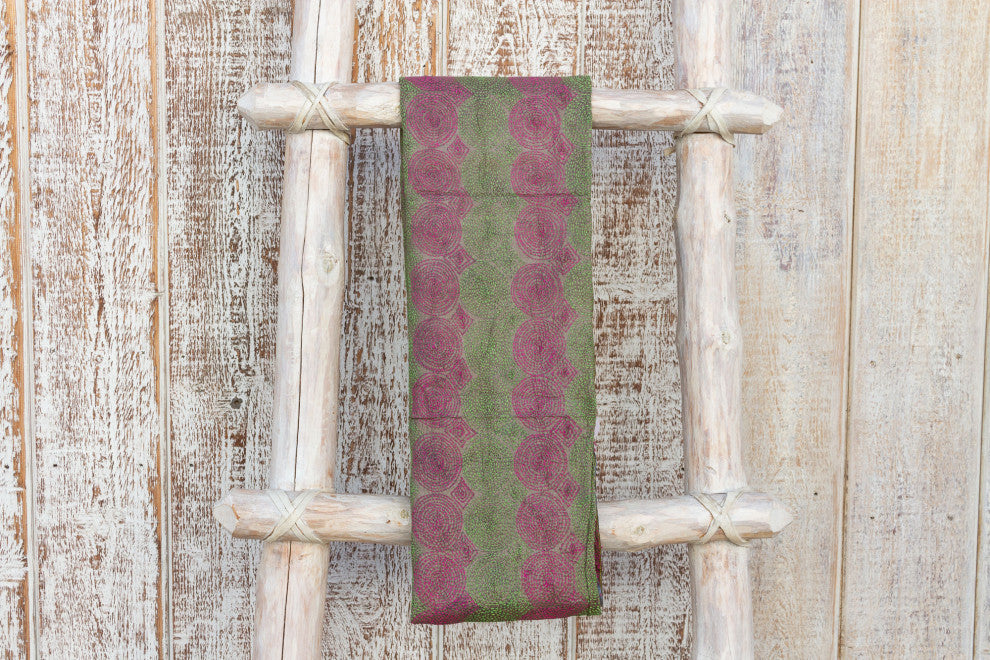 Aru Silk Kantha Throw