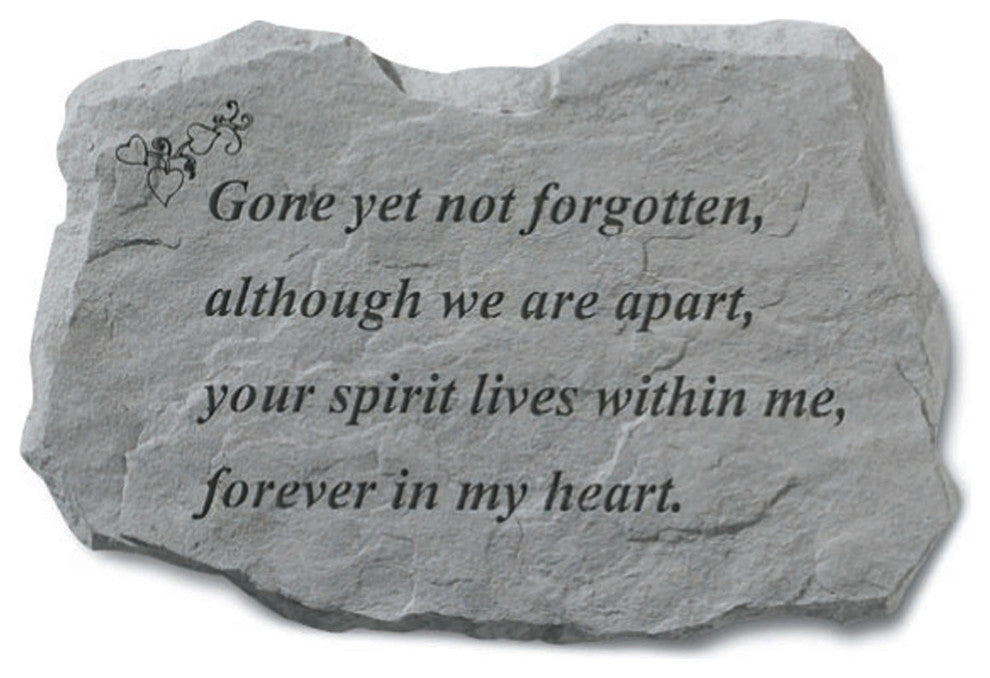 Garden Accent Stone, "Gone Yet Not Forgotten"