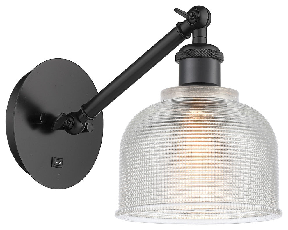 Innovations 317-1W-BK-G412-LED 1-Light Sconce, Matte Black