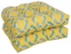 19" U-Shaped Dining Chair Cushions, Set of 4, Capecod Summer