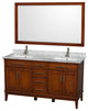 Hatton Double Bathroom Vanity With Mirror, 60"