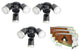3-in-1 Solar LED Patio Umbrella Spotlight, 3 Pack