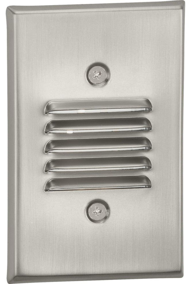 LED Indoor/Outdoor Brushed Nickel Integrated LED Wall or Step Light