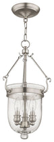 Jefferson Chain-Hang Light, Brushed Nickel