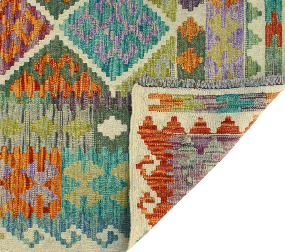 Flatweave Zere Red/Ivory Rug, 6'9x10'0