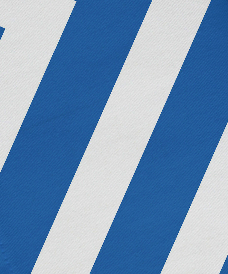 "x" Marks The Spot Stripes Print Napkin, Azure, Set of 4