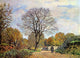 Alfred Sisley A Road in Seine-et-Marne, 18"x27" Wall Decal Print