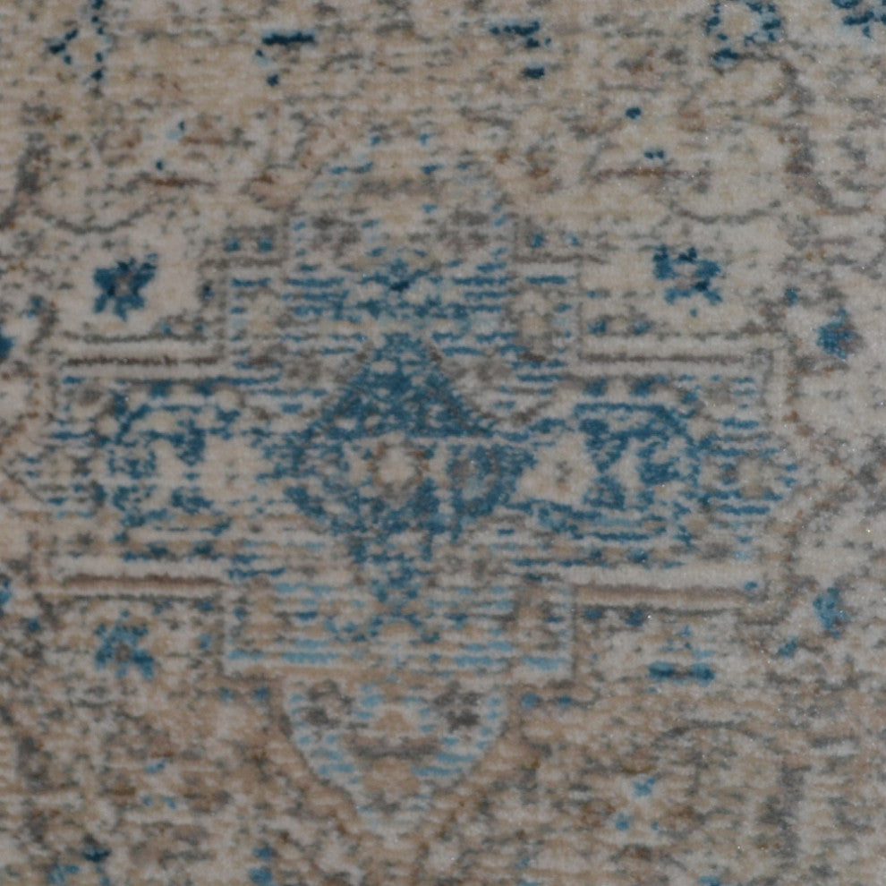 Machine Made Polyester Durable Indoor Outdoor Washable Oriental Pattern Footmat