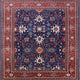 Ahgly Company Indoor Square Mid-Century Modern Area Rugs, 8' Square