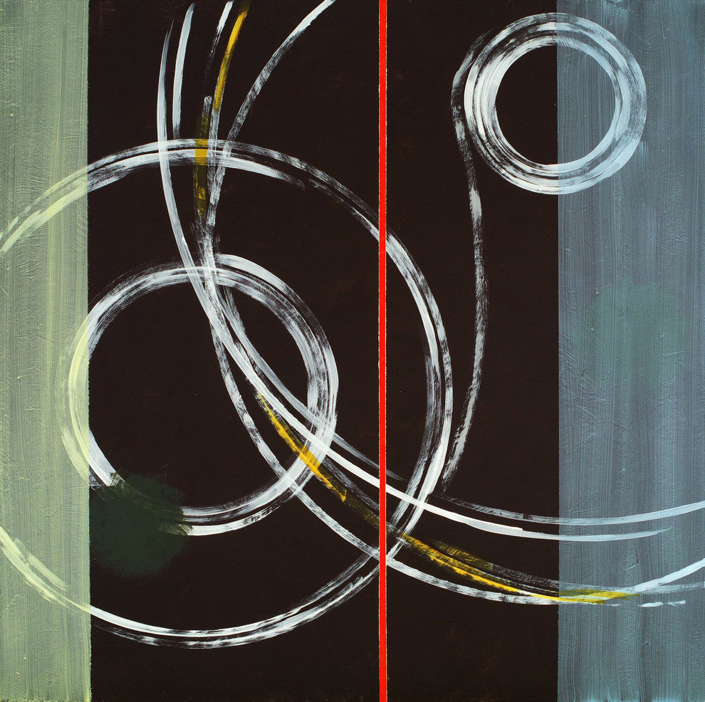"Circle Swirl" Painting Print on Canvas
