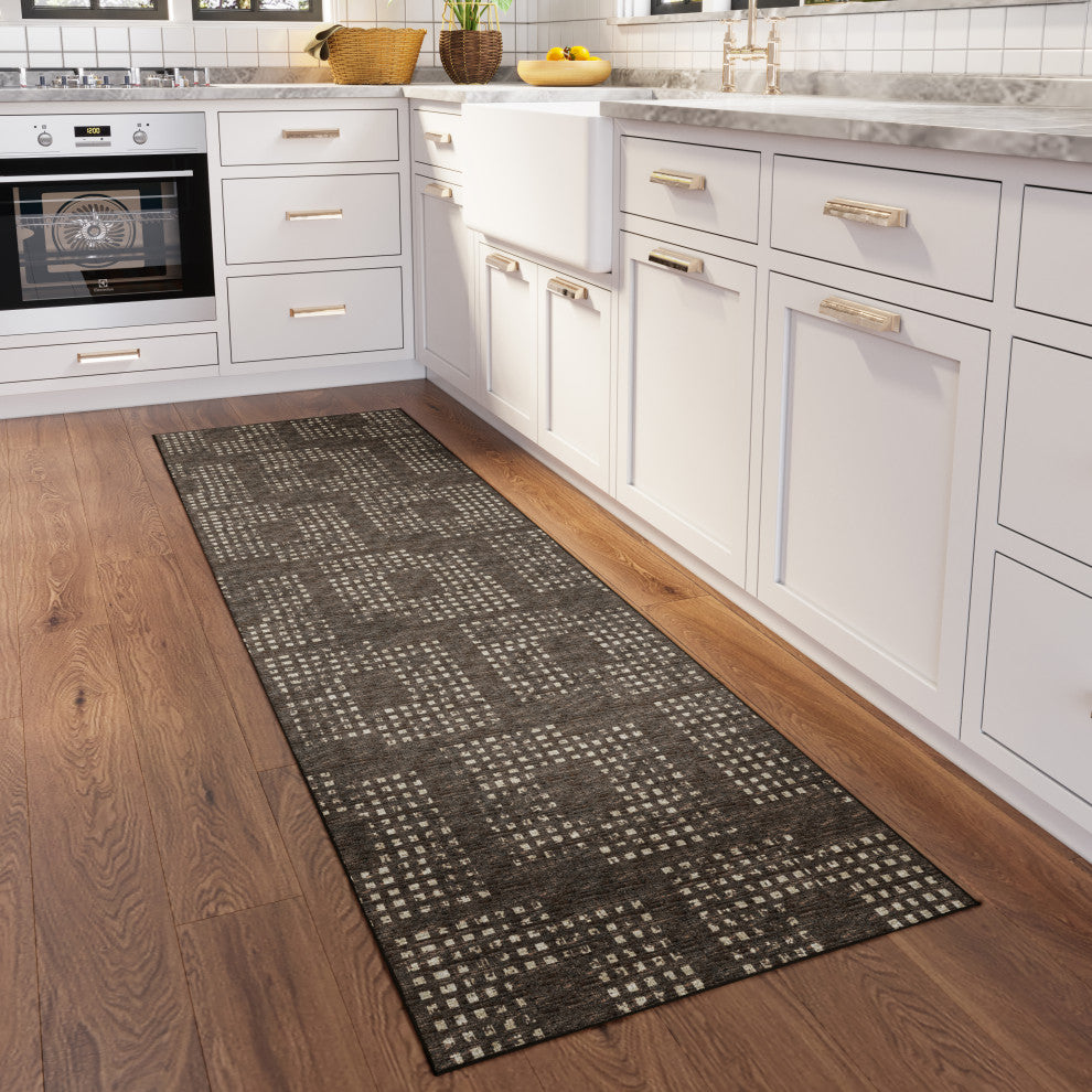 Dalyn Delano DA1 Chocolate 2'6"x12' Runner Rug