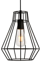 Elegant Lighting LDPD2087 Jago 1 Light 9-1/8"W Mini Pendant - Black