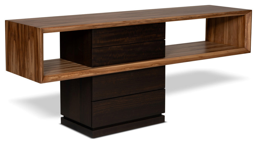 IE Series, Mensa, Console, Smoked Eucalyptus Top, Redgum Base
