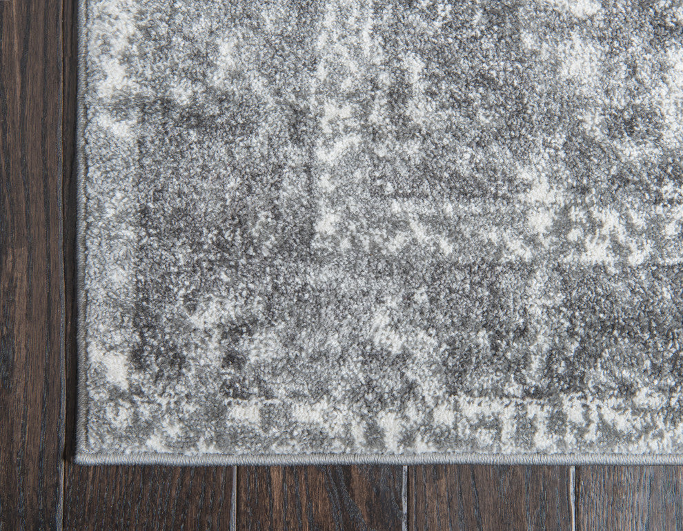 Unique Loom Gray Gabrieli Rosso 5' 0 x 8' 0 Area Rug