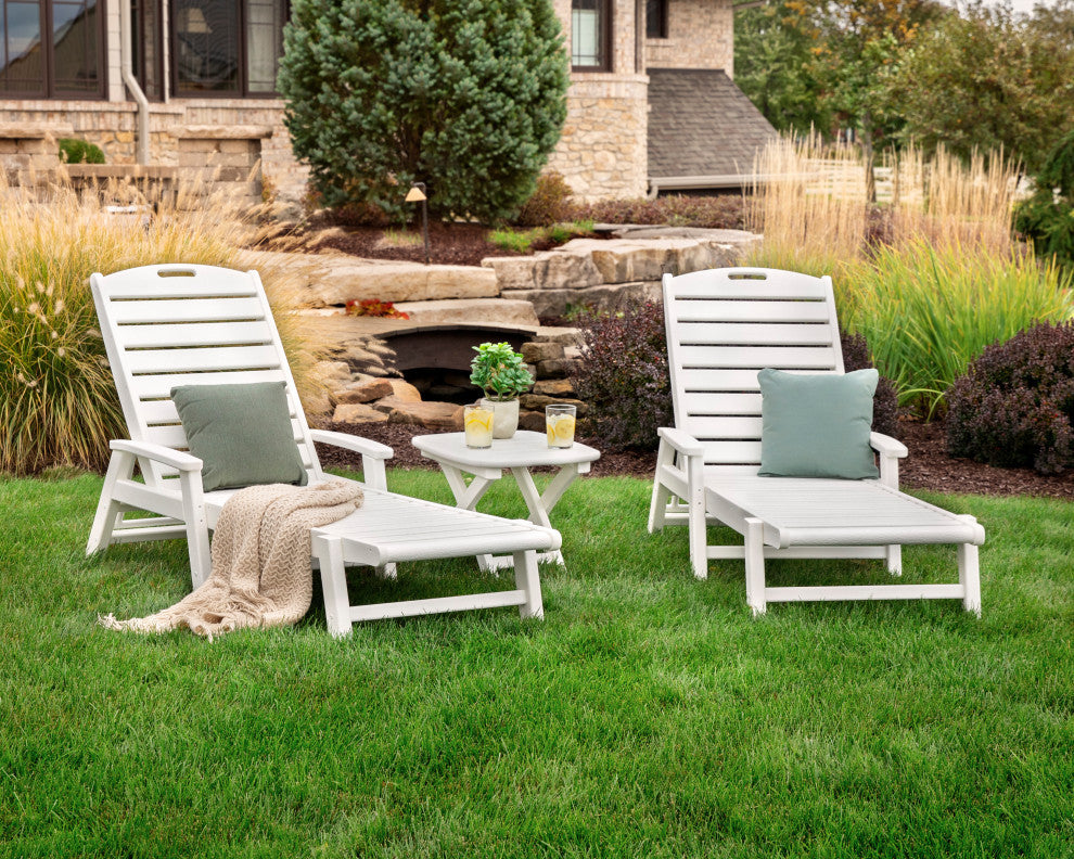 Trex Outdoor Furniture Yacht Club 3-Piece Chaise Set, Tree House