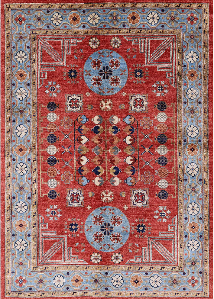 Ahgly Company Indoor Rectangle Mid-Century Modern Area Rugs, 7' x 9'