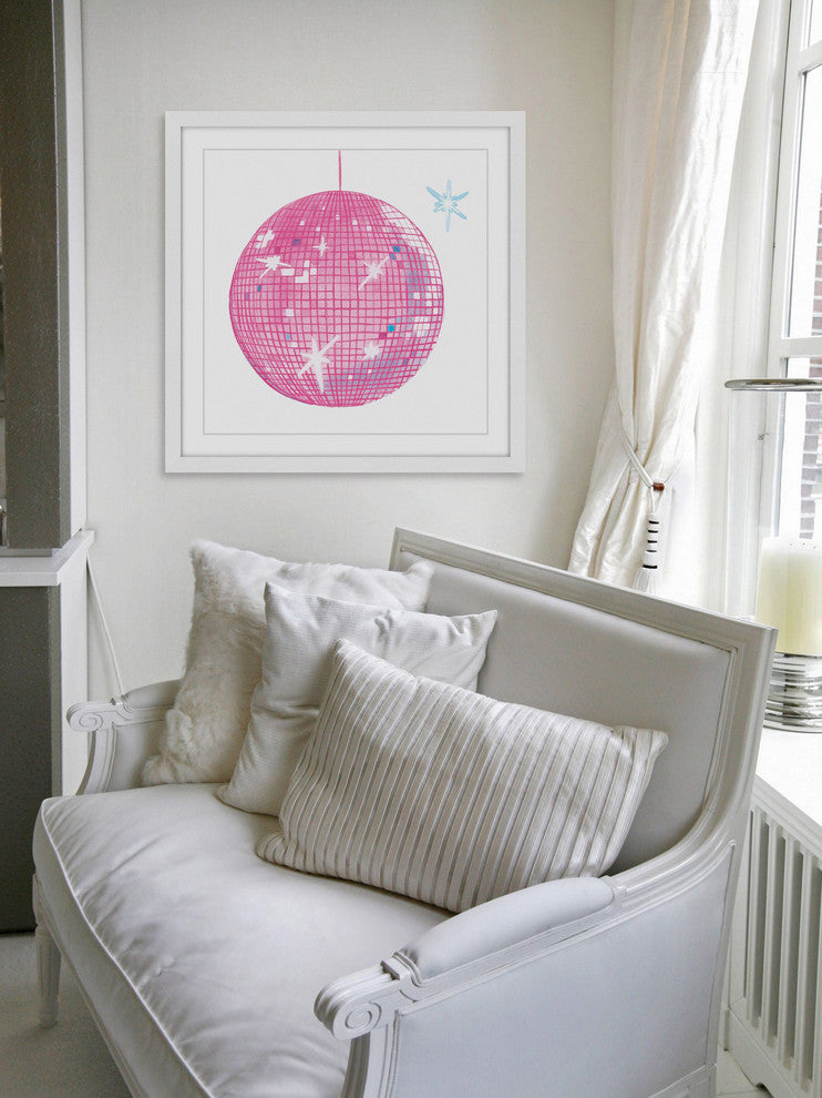 "Discoball" Framed Painting Print