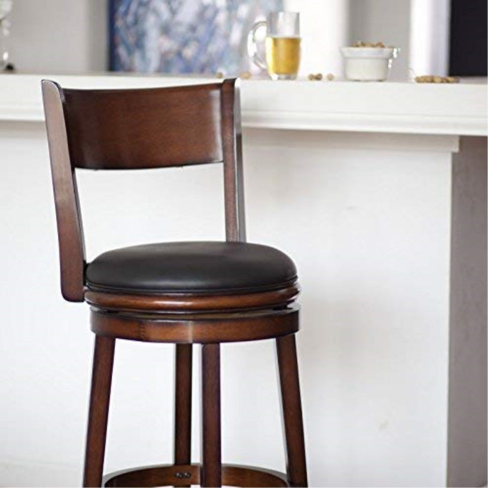 29" Palmetto Swvl Stool, Walnut