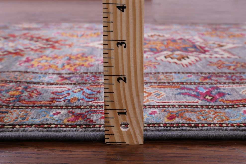 Super Kazak Handmade Wool Rug 2' 9" X 4' 0" Q10652
