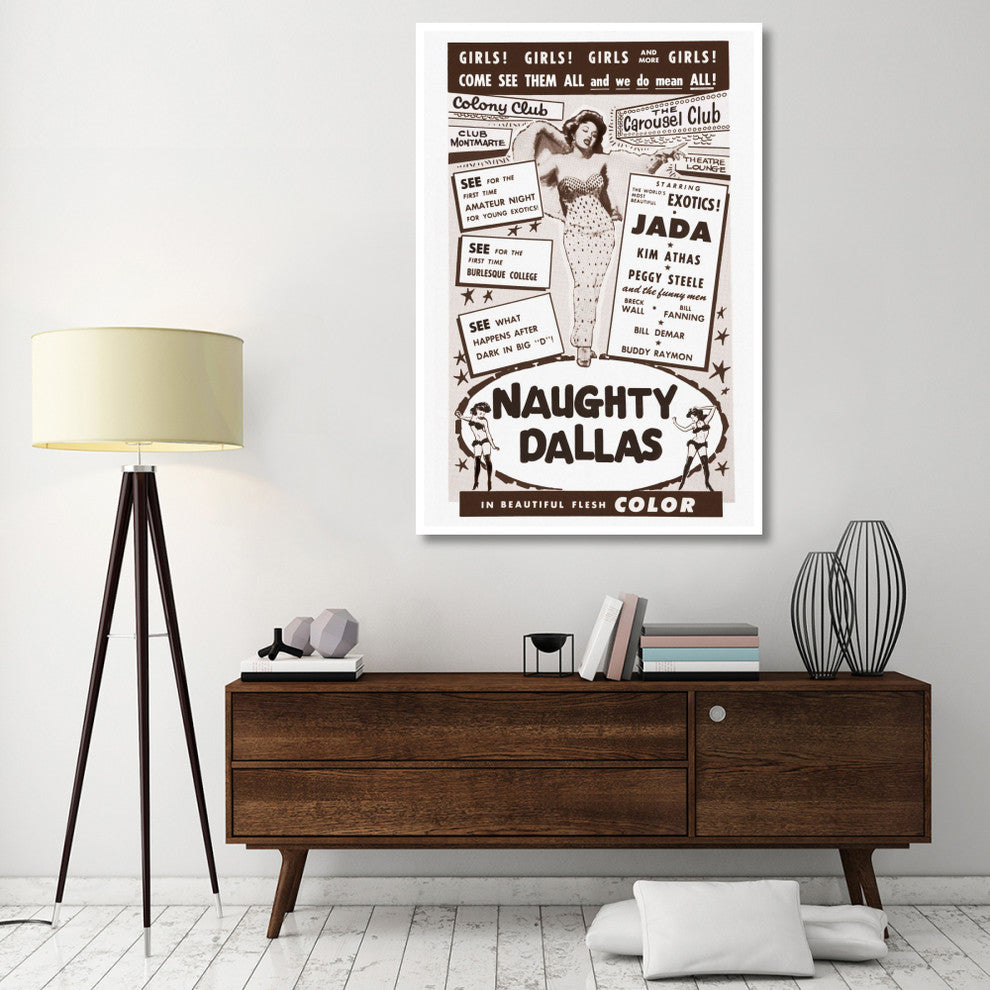 "Vintage Vices: Naughty Dallas" Digital Paper Print by Vintage Vices, 42"x62"