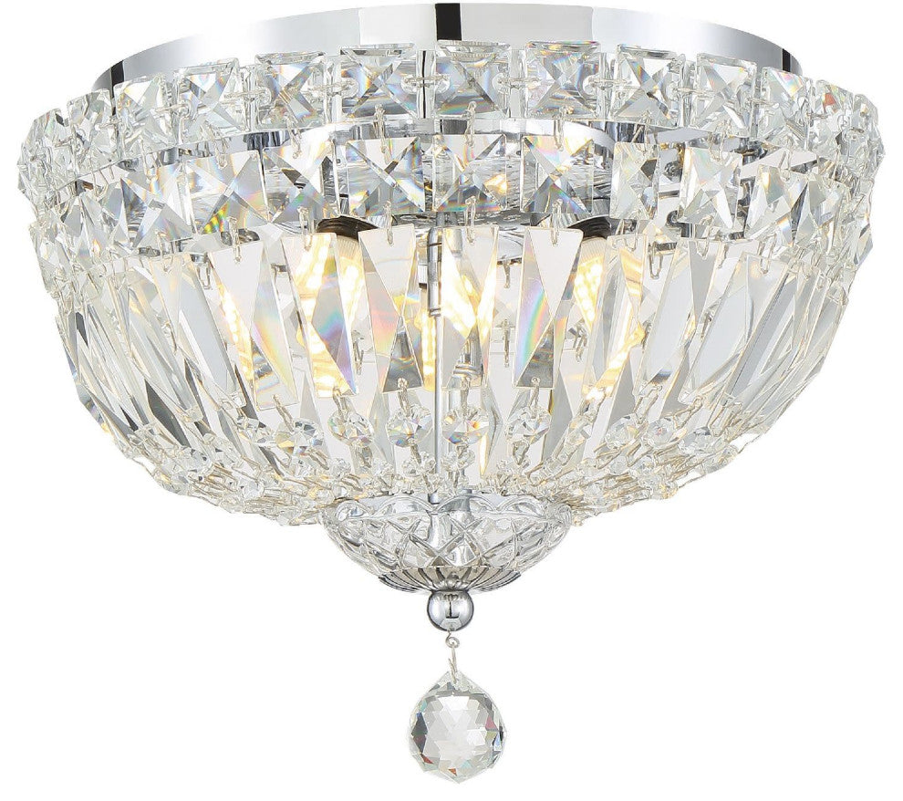 Crystorama Lighting Group ROS-A1004-CL-MWP Roslyn 4 Light 12"W - Polished