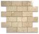Crema Marfil Marble 2x4 Brick Subway Mosaic Tile Polished, 1 sheet