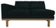 Cantor Left Arm Leather Sofa, Finish: Fawn, Leather: Midnight
