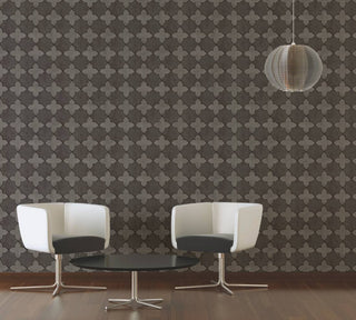 Mosaic Textured Wallpaper Featuring Star Shaped Tile, 374213