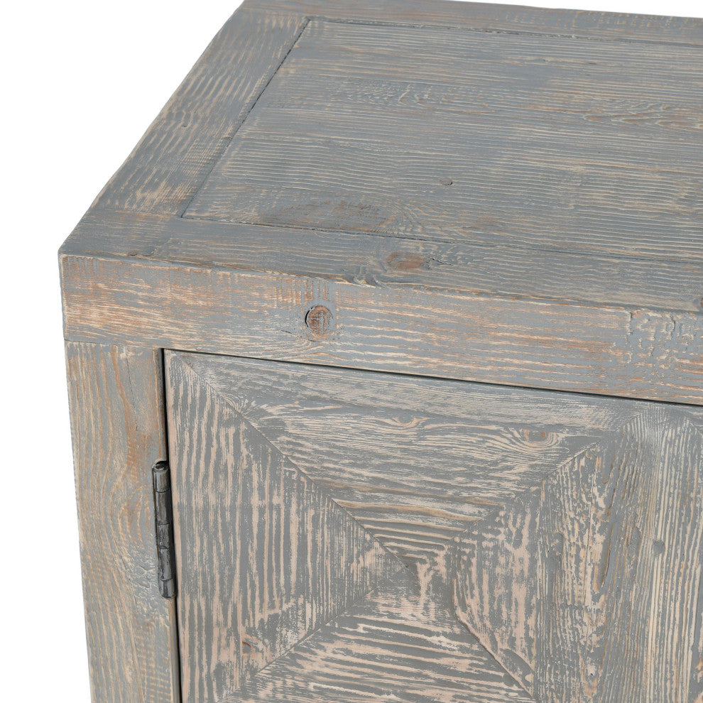 Elani 4-Door Sideboard, Gray