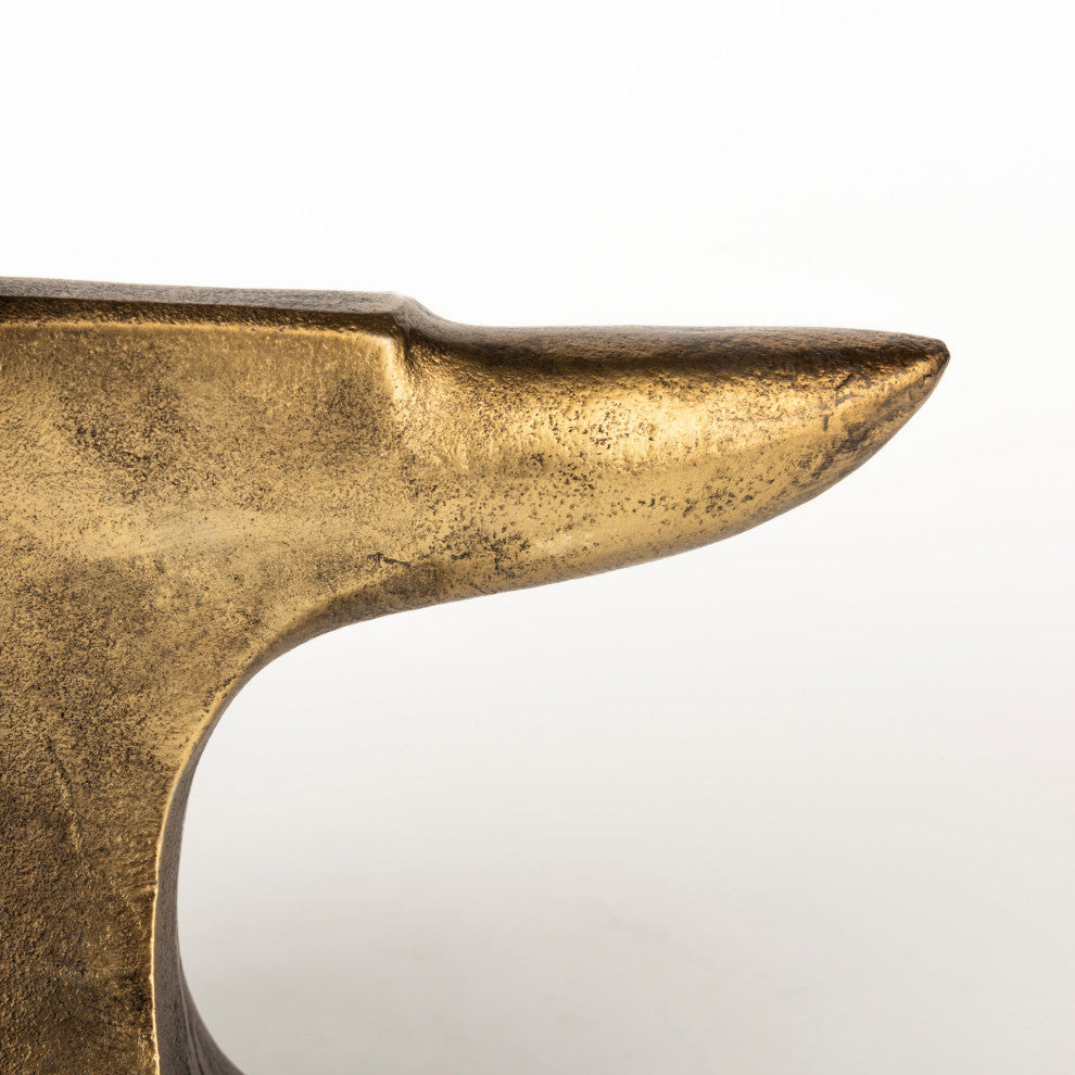 Anvilia, 2-Piece Set, 12Lx3W Gold Anvil Shaped Bookends