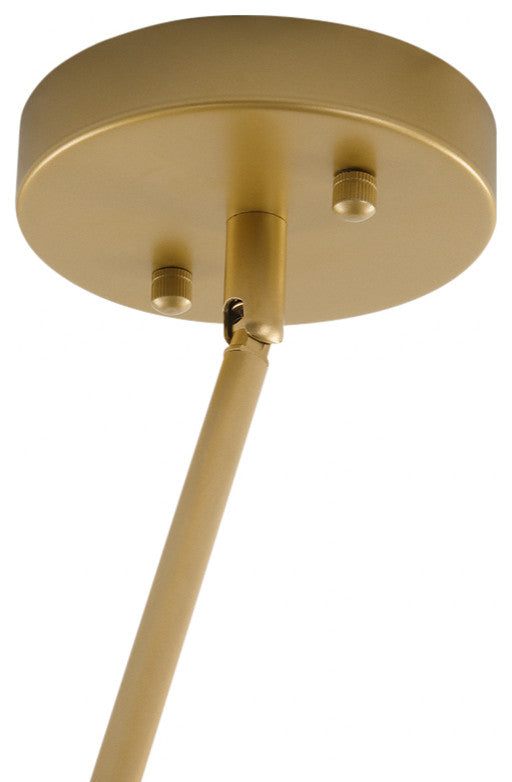 12-Light Modern Bubble Sputnik Chandelier, Brass
