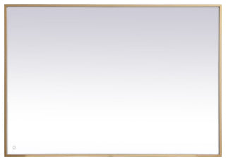 Modern Brass Led Mirror